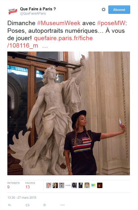 #MuseumSelfie pour la #MuseumWeek 2015
