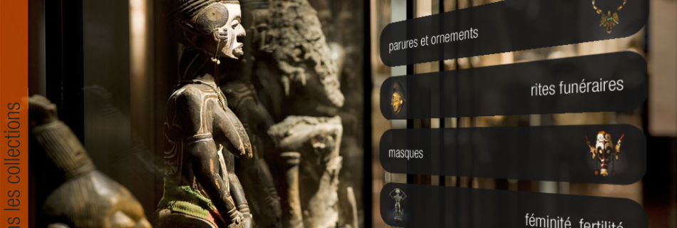 Capture d'écran, app du Musée du Quai Branly
